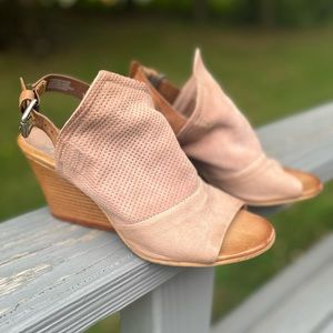 Miz Mooz real leather open toe heels